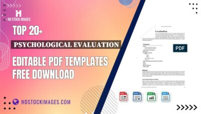 Top 20+ Psychological Evaluation Editable PDF Templates Free Download