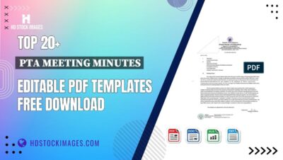 Top 20+ Pta Meeting Minutes Editable PDF Templates Free Download