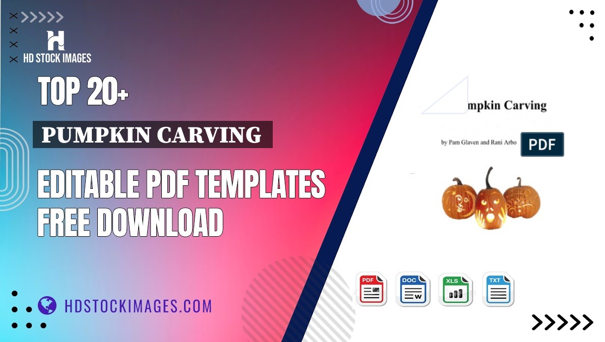 Top 20+ Pumpkin Carving  Editable PDF Templates Free Download