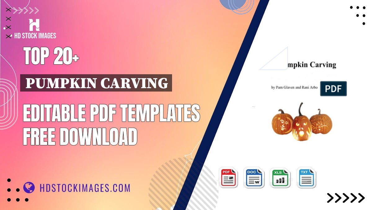 Top 20+ Pumpkin Carving Editable PDF Templates Free Download