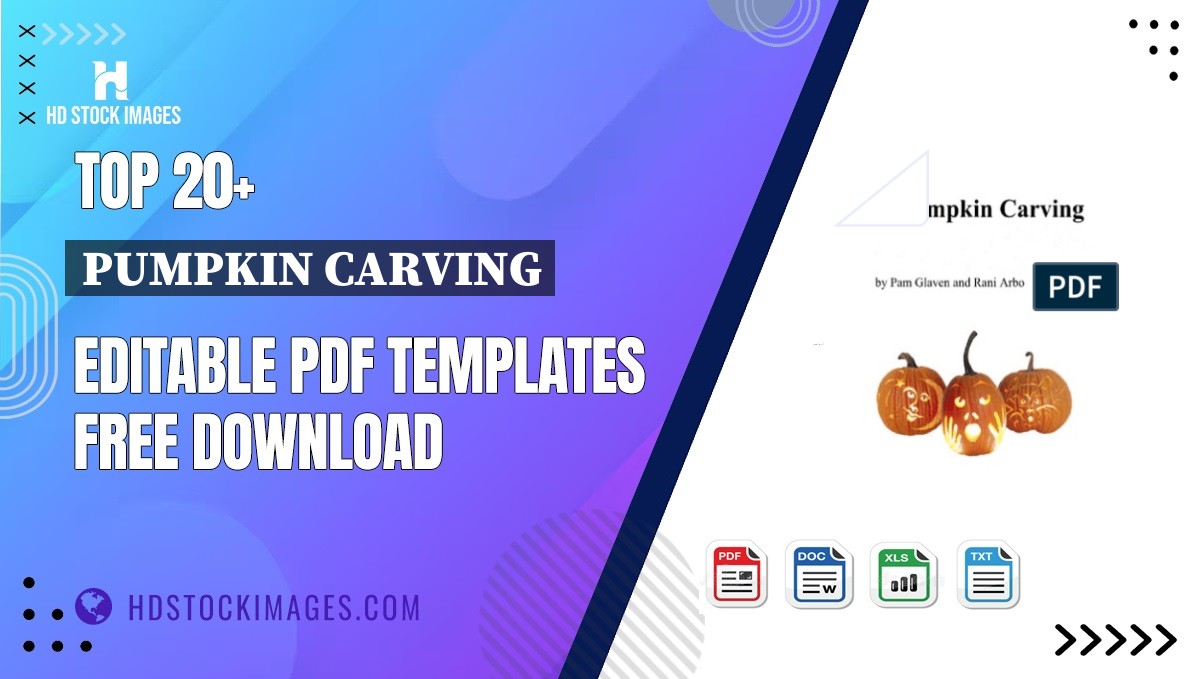 Top 20+ Pumpkin Carving Editable PDF Templates Free Download