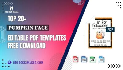 Top 20+ Pumpkin Face Editable PDF Templates Free Download