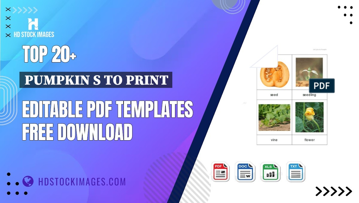 Top 20+ Pumpkin S To Print Editable PDF Templates Free Download