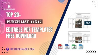 Top 20+ Punch List  11x17 Editable PDF Templates Free Download