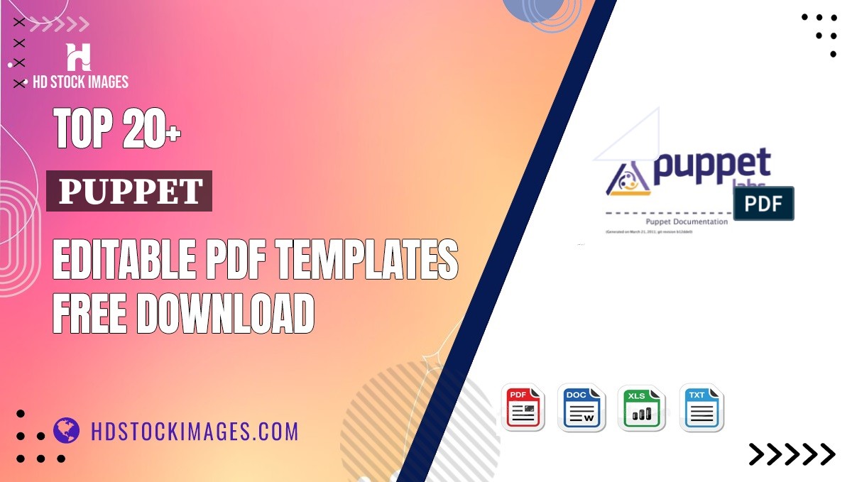 Top 20+ Puppet Editable PDF Templates Free Download