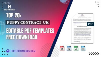 Top 20+ Puppy Contract  Uk Editable PDF Templates Free Download