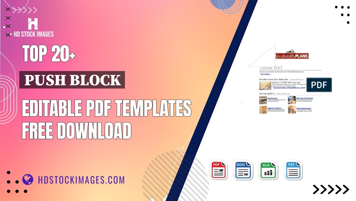 Top 20+ Push Block Editable PDF Templates Free Download
