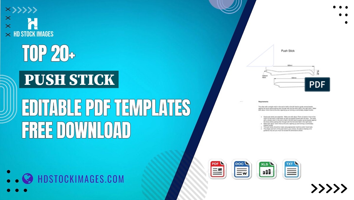 Top 20+ Push Stick Editable PDF Templates Free Download