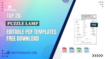 Top 20+ Puzzle Lamp Editable PDF Templates Free Download