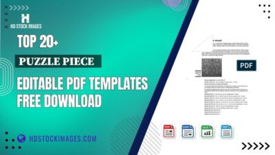 Top 20+ Puzzle Piece   Editable PDF Templates Free Download