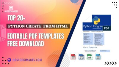 Top 20+ Python Create  From Html  Editable PDF Templates Free Download