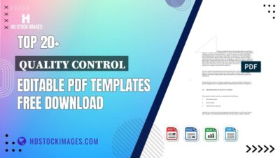 Top 20+ Quality Control Editable PDF Templates Free Download