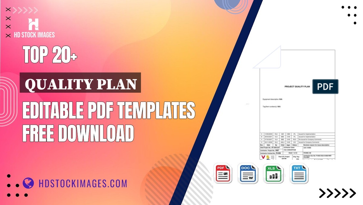 Top 20+ Quality Plan Editable PDF Templates Free Download