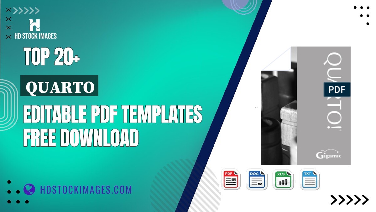 Top 20+ Quarto Editable PDF Templates Free Download