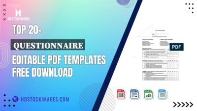 Top 20+ Questionnaire Editable PDF Templates Free Download