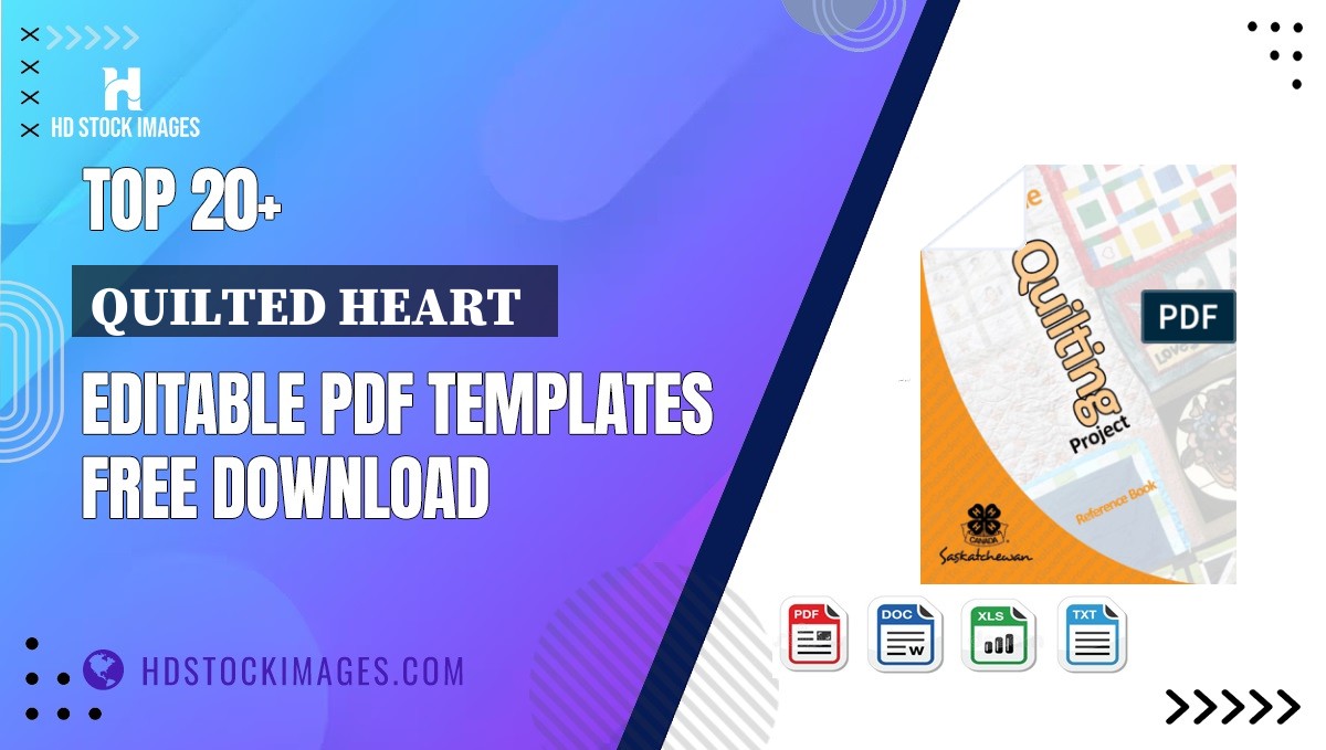 Top 20+ Quilted Heart   Editable PDF Templates Free Download