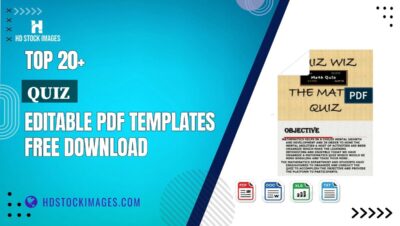 Top 20+ Quiz  Editable PDF Templates Free Download