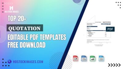 Top 20+ Quotation  Editable PDF Templates Free Download