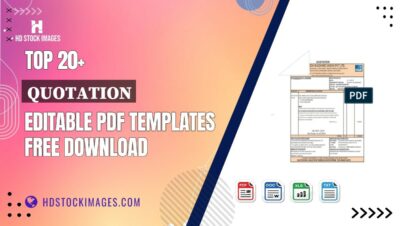 Top 20+ Quotation Editable PDF Templates Free Download