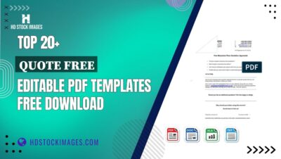 Top 20+ Quote Free Editable PDF Templates Free Download