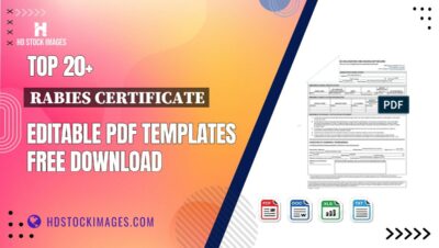 Top 20+ Rabies Certificate Editable PDF Templates Free Download