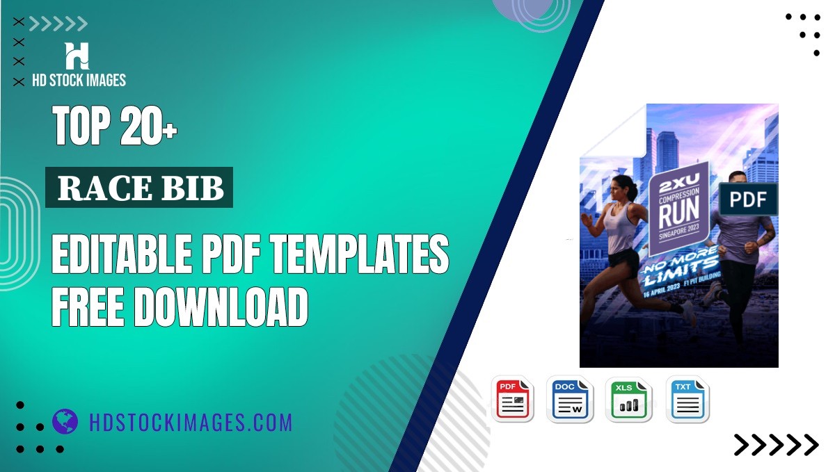 Top 20+ Race Bib Editable PDF Templates Free Download