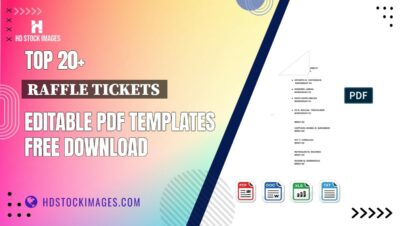 Top 20+ Raffle Tickets  Editable PDF Templates Free Download