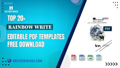 Top 20+ Rainbow Write Editable PDF Templates Free Download