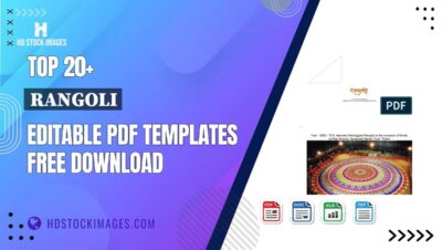 Top 20+ Rangoli Editable PDF Templates Free Download