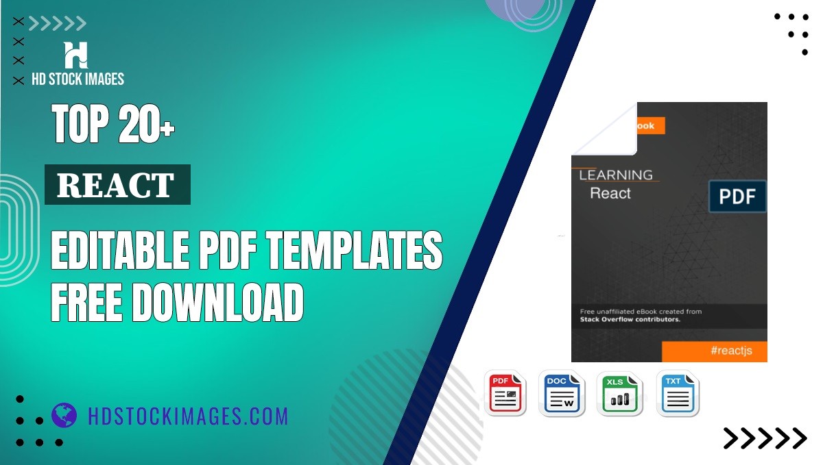 Top 20+ React  Editable PDF Templates Free Download