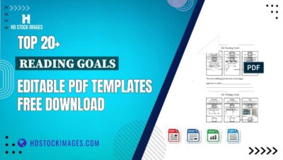 Top 20+ Reading Goals Editable PDF Templates Free Download
