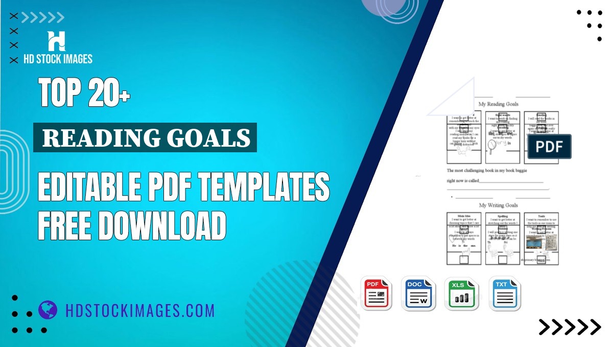 Top 20+ Reading Goals Editable PDF Templates Free Download