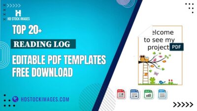 Top 20+ Reading Log   Editable PDF Templates Free Download