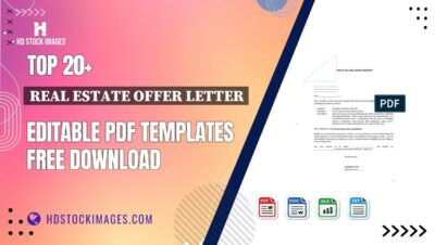 Top 20+ Real Estate Offer Letter Editable PDF Templates Free Download