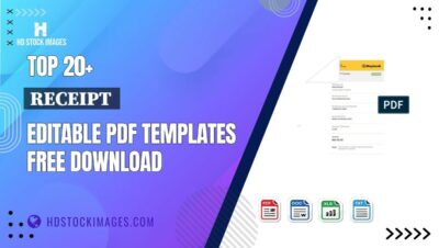 Top 20+ Receipt  Editable PDF Templates Free Download