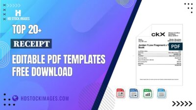 Top 20+ Receipt Editable PDF Templates Free Download