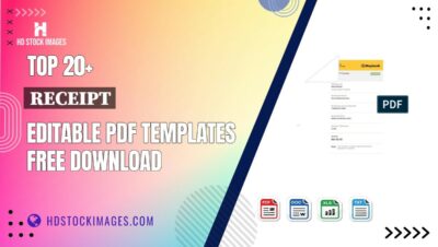 Top 20+ Receipt Editable PDF Templates Free Download