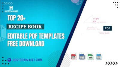 Top 20+ Recipe Book  Editable PDF Templates Free Download