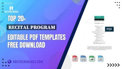 Top 20+ Recital Program Editable PDF Templates Free Download