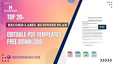 Top 20+ Record Label Business Plan Editable PDF Templates Free Download