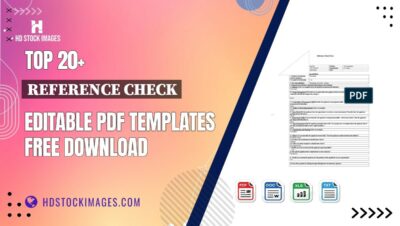 Top 20+ Reference Check Editable PDF Templates Free Download