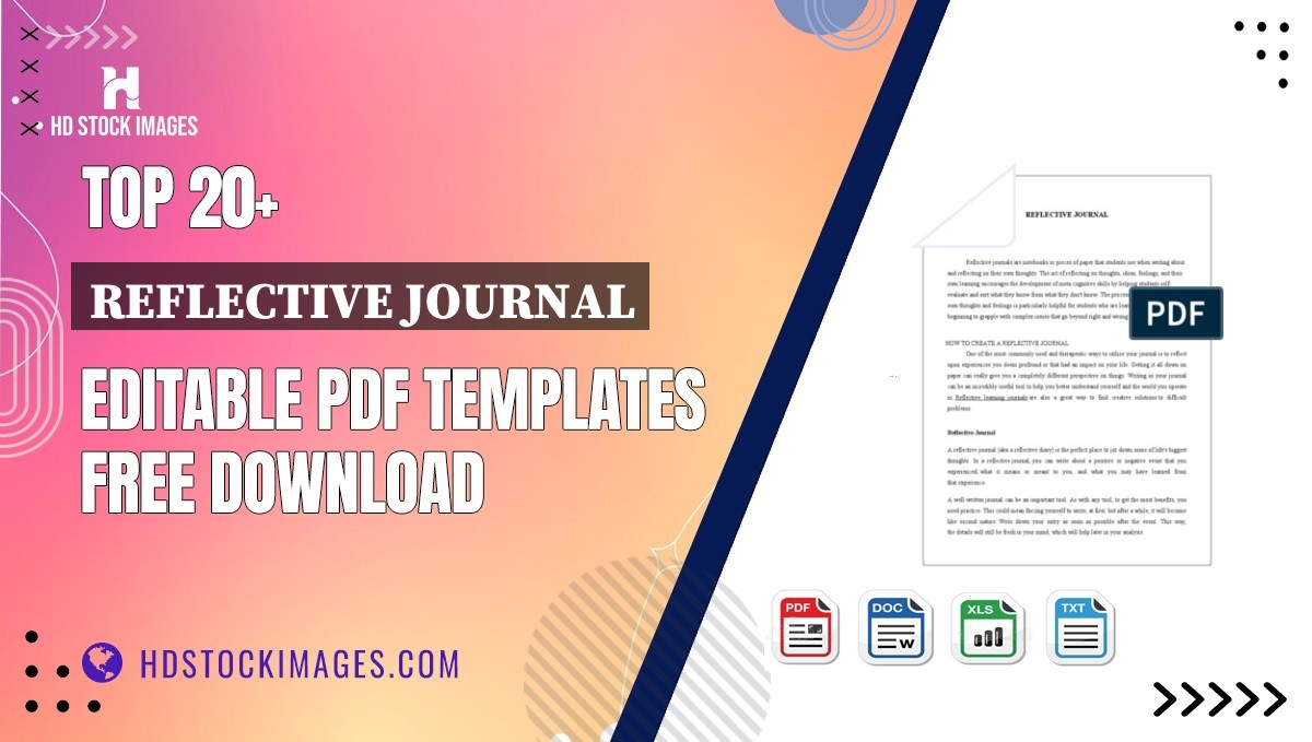 Top 20+ Reflective Journal Editable PDF Templates Free Download