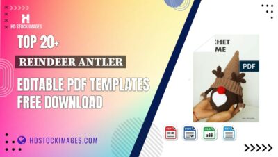 Top 20+ Reindeer Antler Editable PDF Templates Free Download