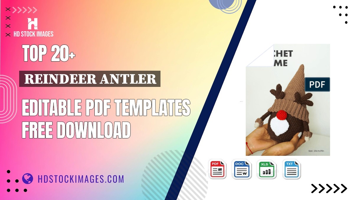 Top 20+ Reindeer Antler Editable PDF Templates Free Download