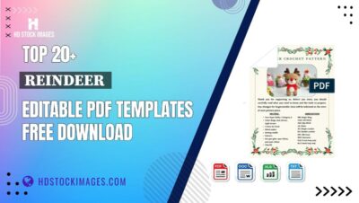 Top 20+ Reindeer  Editable PDF Templates Free Download