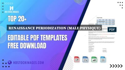 Top 20+ Renaissance Periodization (male Physique) Editable PDF Templates Free Download