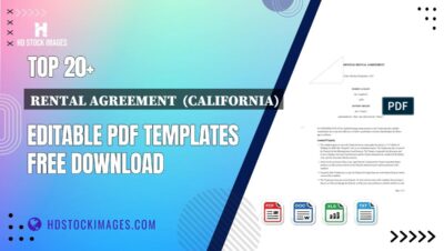 Top 20+ Rental Agreement (california) Editable PDF Templates Free Download