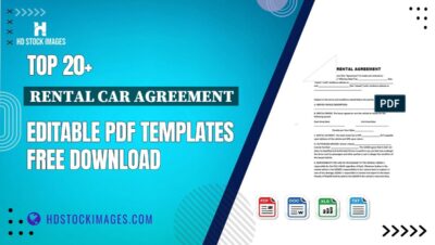 Top 20+ Rental Car Agreement Editable PDF Templates Free Download