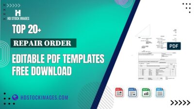 Top 20+ Repair Order   Editable PDF Templates Free Download