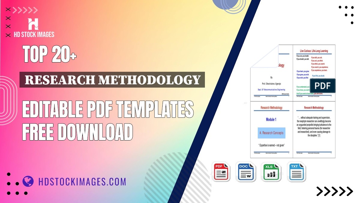 Top 20+ Research Methodology Editable PDF Templates Free Download